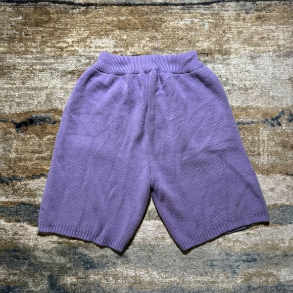 BoohooMAN Purple Flame Knit Shorts Size Small – Streetwear Y2K Style - Picture 3 of 3